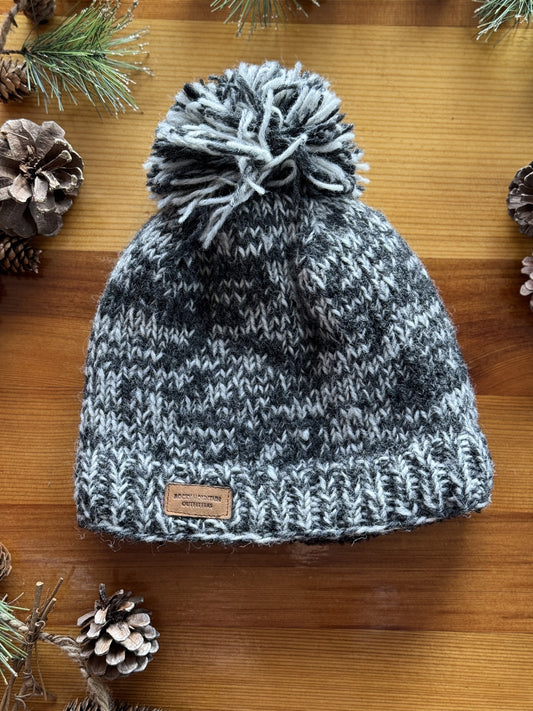 Wild & Free Grey wool Knit Touque